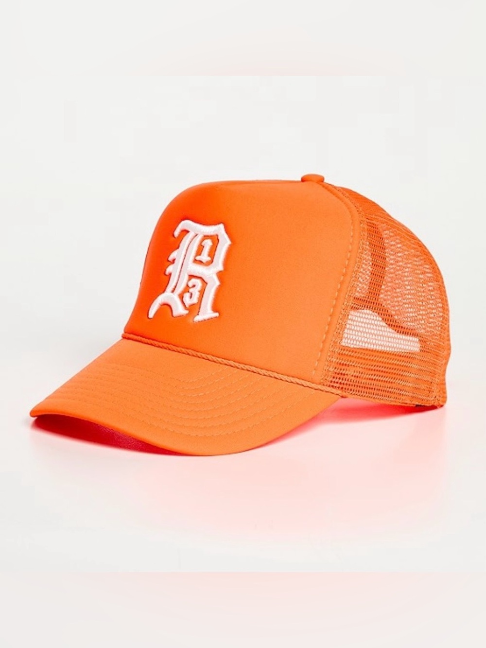 R13 Orange Trucker Hat adjustable Snap back EUC - Picture 6 of 8